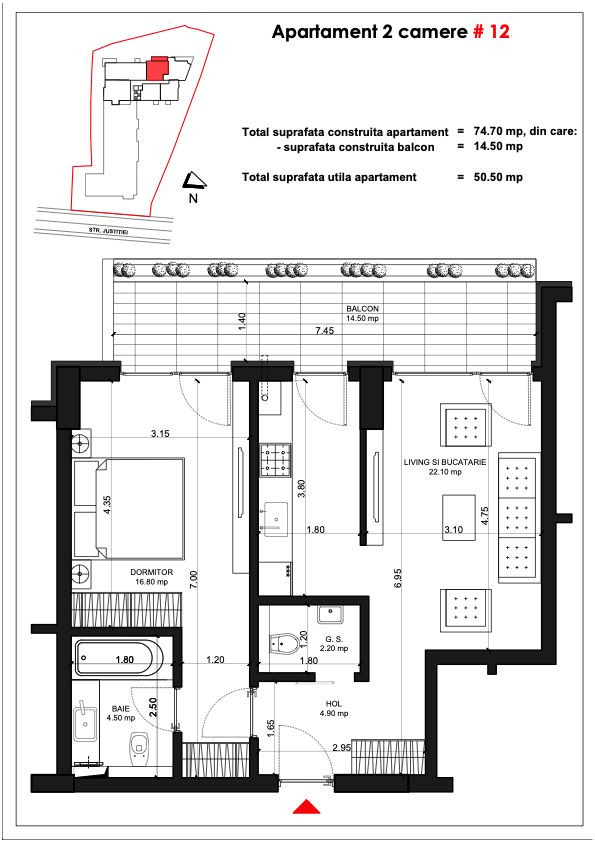 Unirii Fantani - str Justitei 57- langa Antim - Apartamente Smart Home 5