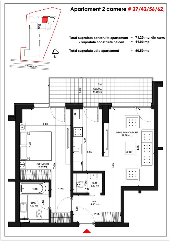 Apartamente - str Justitiei 57 , Smart Home Unirii Fantani langa Antim 2