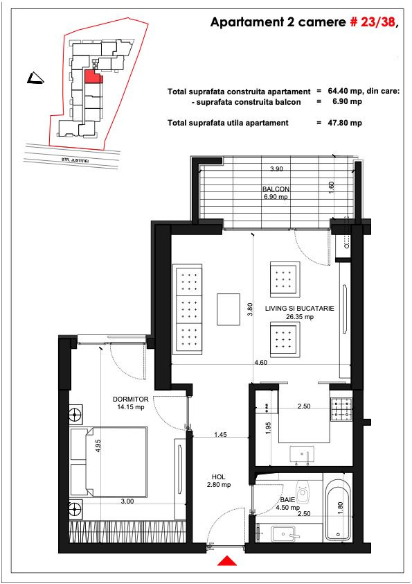 Apartamente - Str Justitiei 57  Compartimentari Inteligente - Smart Home 2