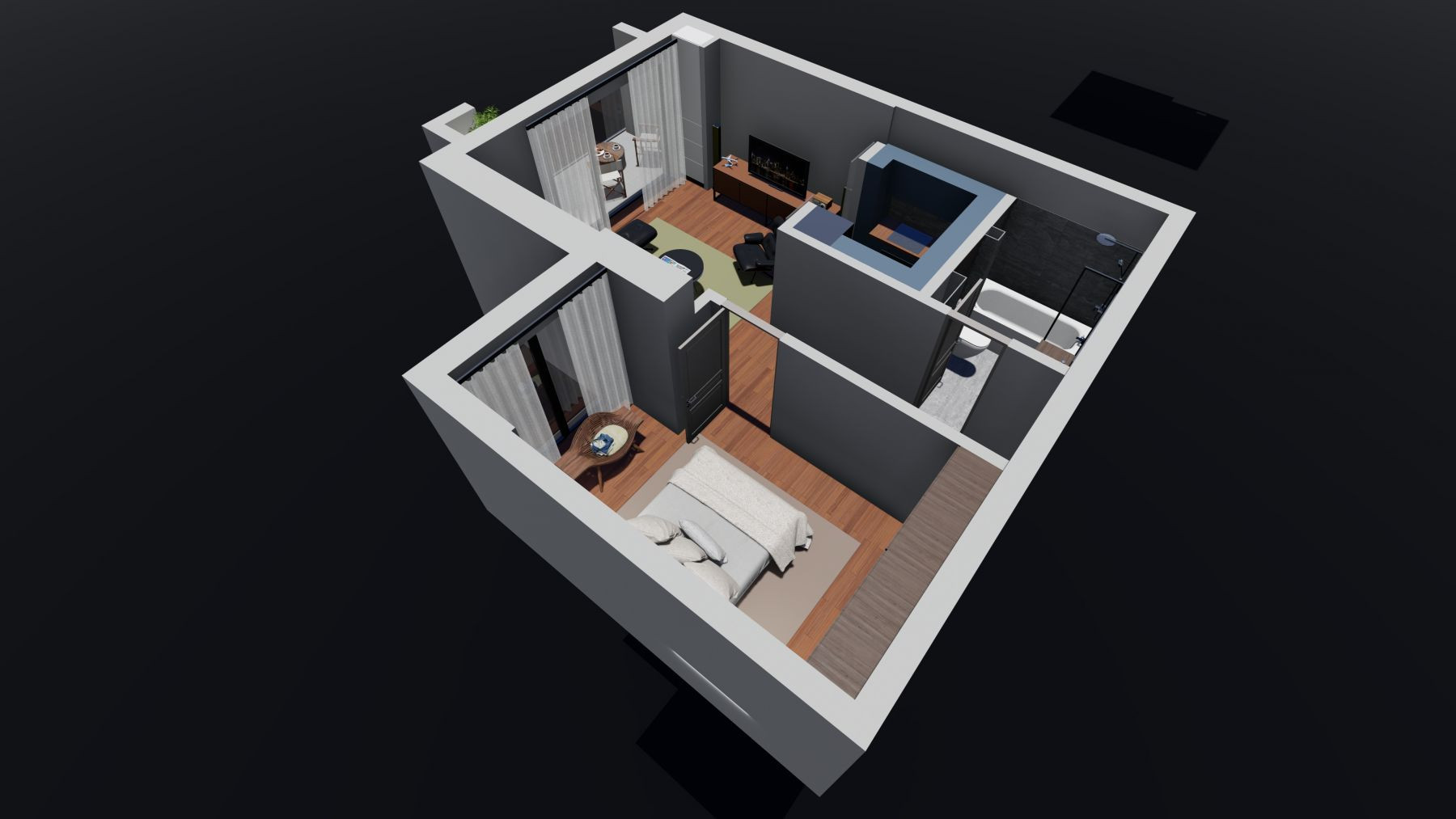 Apartamente - Str Justitiei 57  Compartimentari Inteligente - Smart Home 5
