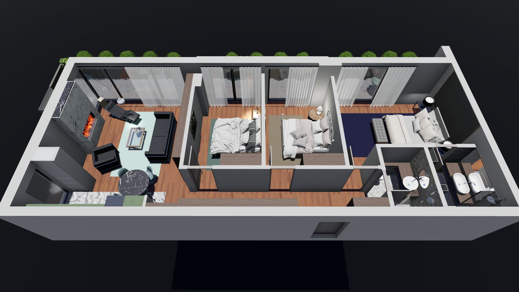 Unirii Fantani - str Justitiei 57 - Apartamente Premium Smart Home, Terasa Mare  10