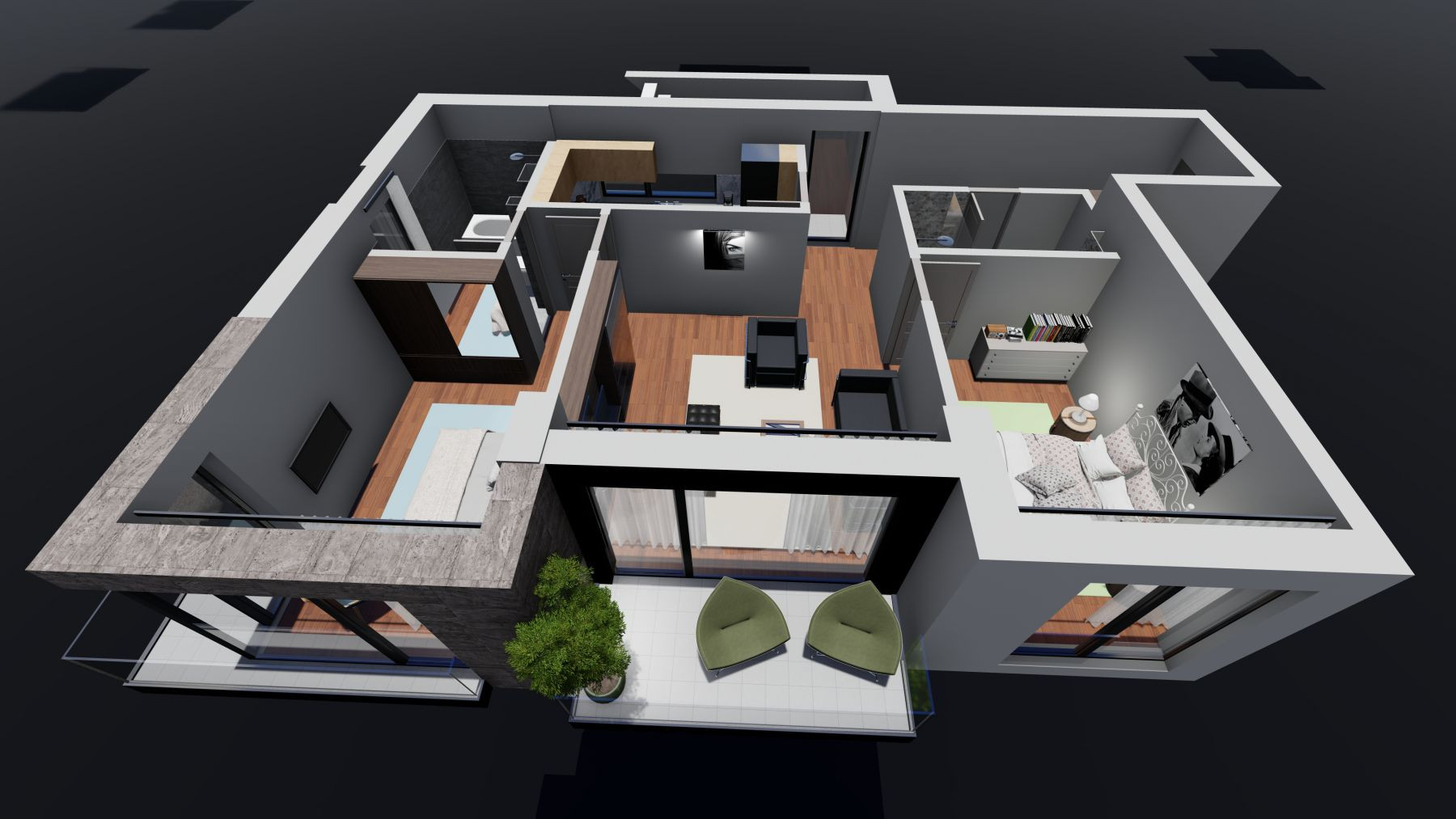 Unirii Fantani - str Justitiei 57-Proiect exclusivist Apartament cu terasa 131mp 16