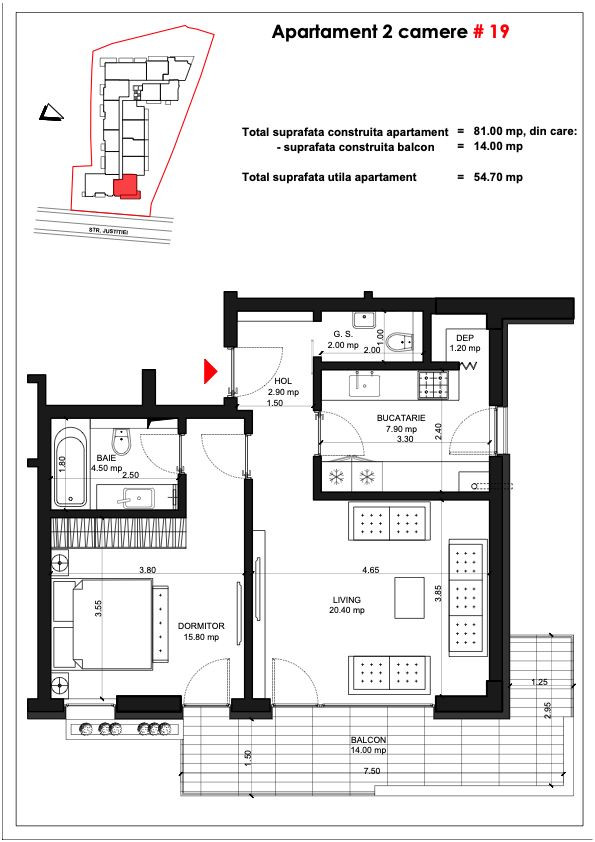 Unirii Fantani - Apartament 2 Camere bloc nou  2