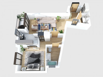 Ultracentral Dacia-Mosilor, apartament cu 2 bai 